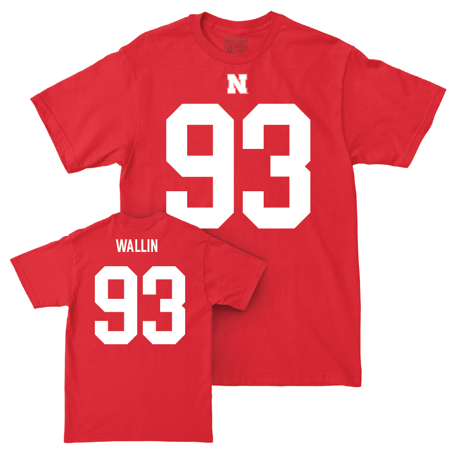 Nebraska Football Red Shirsey Tee - Kai Wallin | #93 – The Nebraska NIL ...