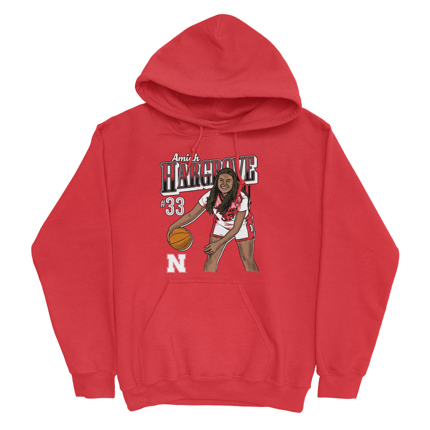 EXCLUSIVE RELEASE: Amiah Hargrove Illustrated Red Hoodie