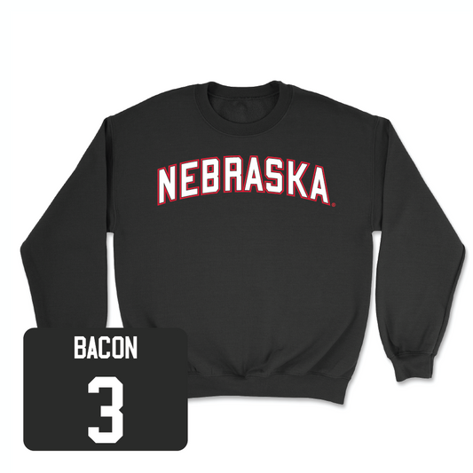 Softball Black Nebraska Crew - Bella Bacon