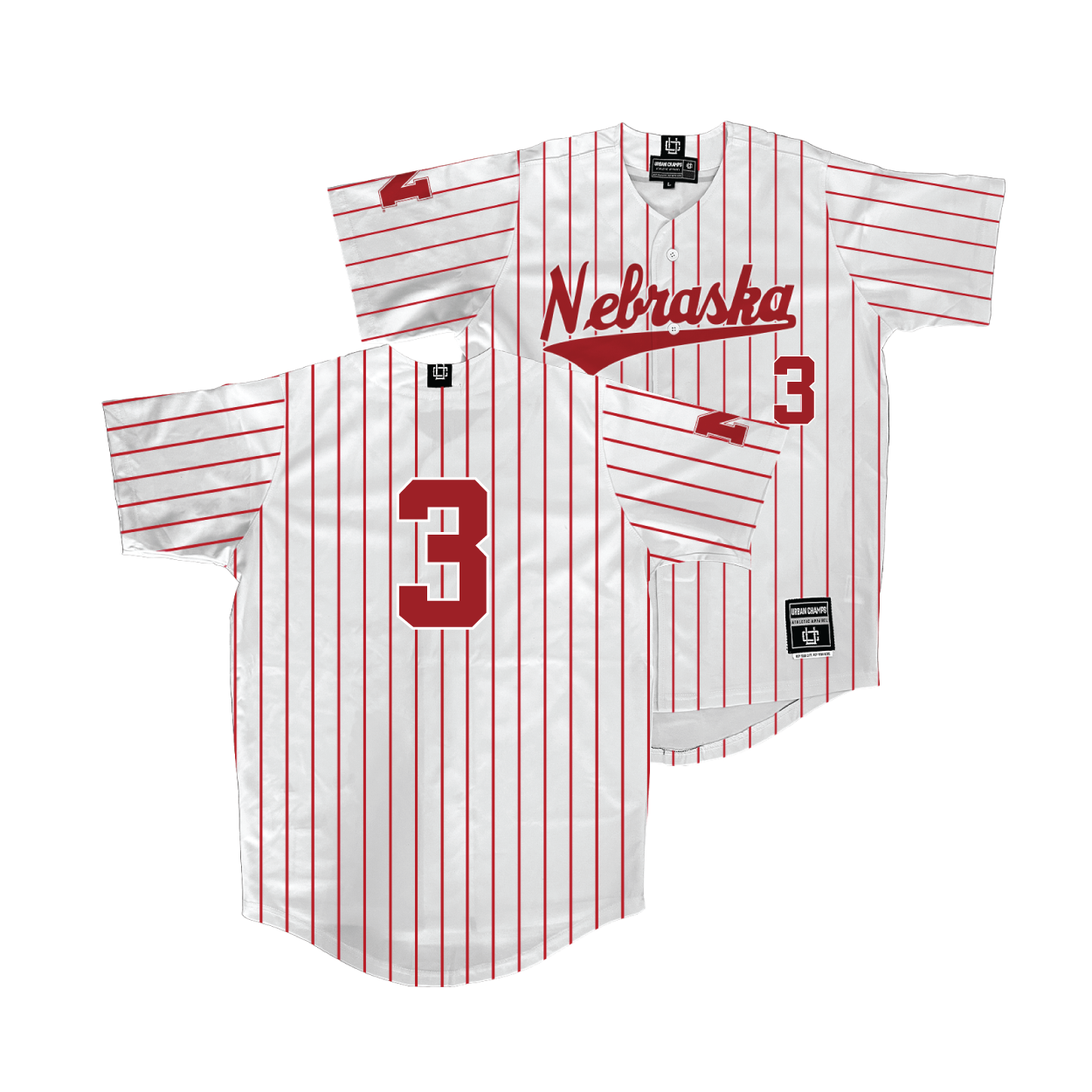 Nebraska Softball White Jersey - Bella Bacon | #3