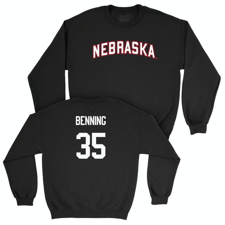 Football Black Nebraska Crew  - Caleb Benning