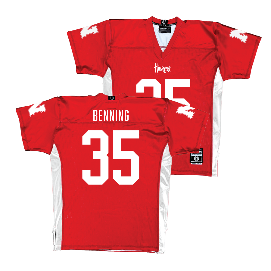 Red Nebraska Football Jersey  - Caleb Benning