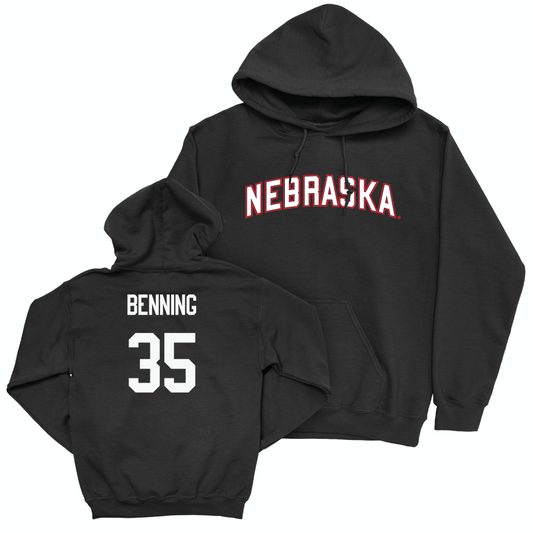 Football Black Nebraska Hoodie  - Caleb Benning