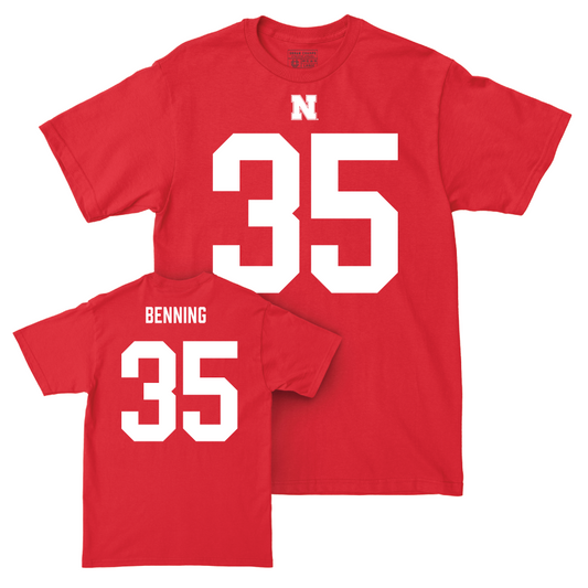 Nebraska Football Red Shirsey Tee  - Caleb Benning