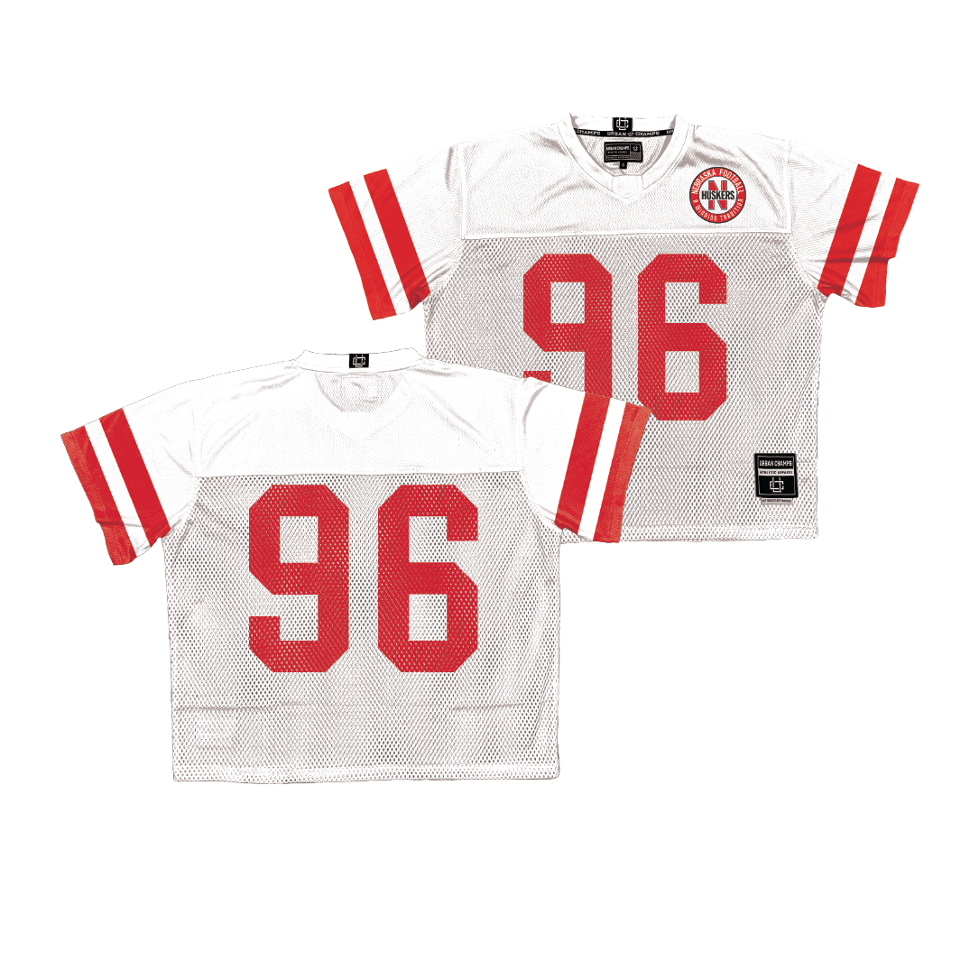 Nebraska Throwback Football Jersey - Leslie Black