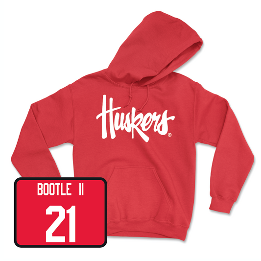 Red Football Huskers Hoodie - Dwight Bootle II