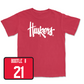 Red Football Huskers Tee - Dwight Bootle II