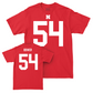 Nebraska Football Red Shirsey Tee - Jacob Bower | #54