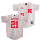 Nebraska Baseball White Jersey - Clay Bradford | #21
