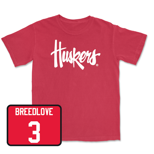 Red Bowling Huskers Tee - Lani Breedlove