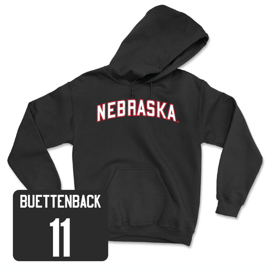 Baseball Black Nebraska Hoodie - Max Buettenback