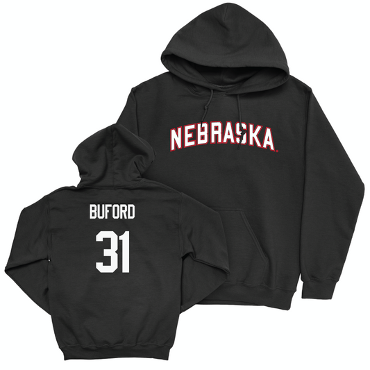 Football Black Nebraska Hoodie  - Mario Buford