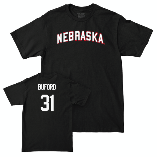 Football Black Nebraska Tee  - Mario Buford