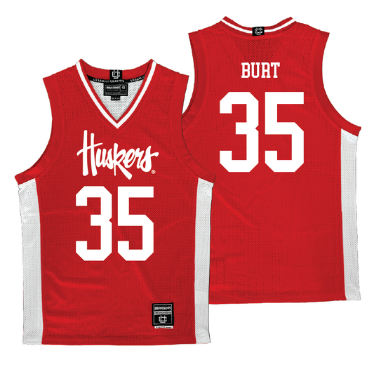 Nebraska Men's Basketball Red Jersey - Henry Burt | #35