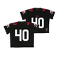 Nebraska Throwback Black Football Jersey - Rowdy Bauer