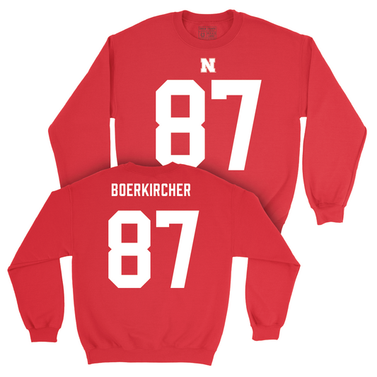 Nebraska Football Red Shirsey Crew - Nate Boerkircher | #87