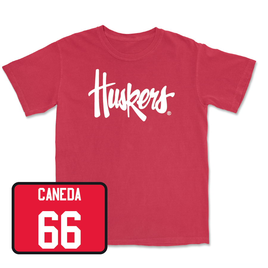 Red Softball Huskers Tee  - Katelyn Caneda