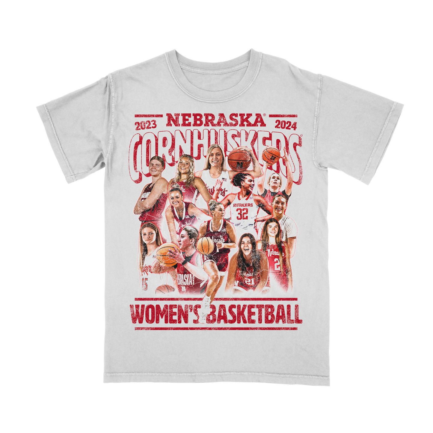 EXCLUSIVE RELEASE: Nebraska Women's Basketball 2023-24 Team Tee