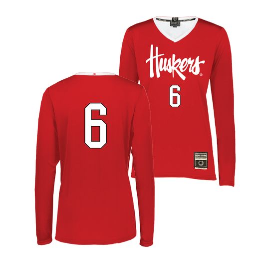 Red Nebraska Women's Volleyball Jersey - Laney Choboy