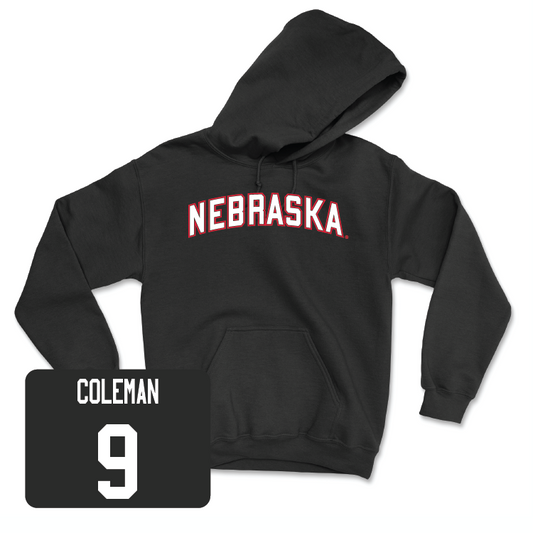 Men's Basketball Black Nebraska Hoodie - Jarron Coleman