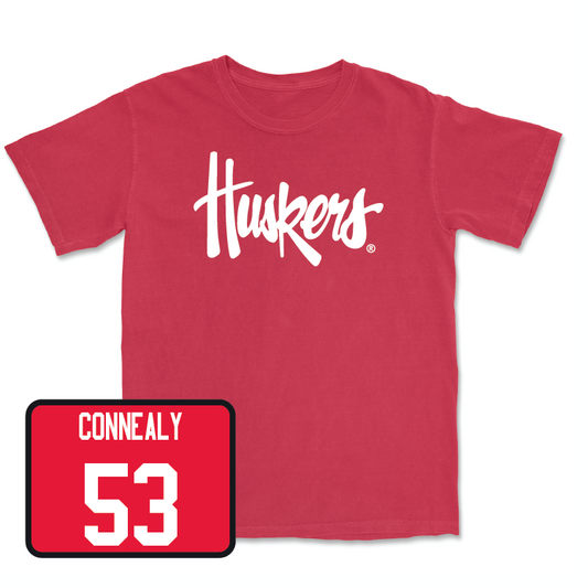 Red Football Huskers Tee - Conor Connealy