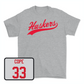 Sport Grey Softball Script Tee - Emmerson Cope