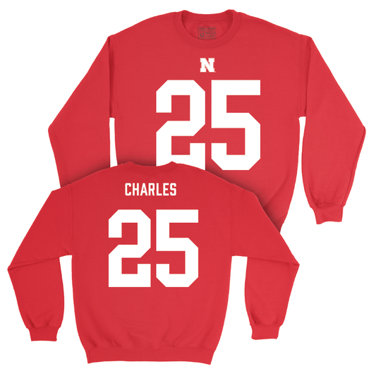 Nebraska Football Red Shirsey Crew  - Jeremiah Charles