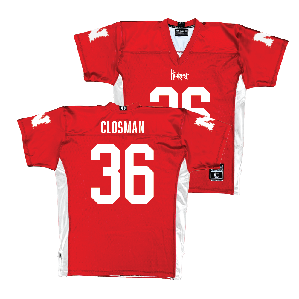 Red Nebraska Football Jersey - Blake Closman