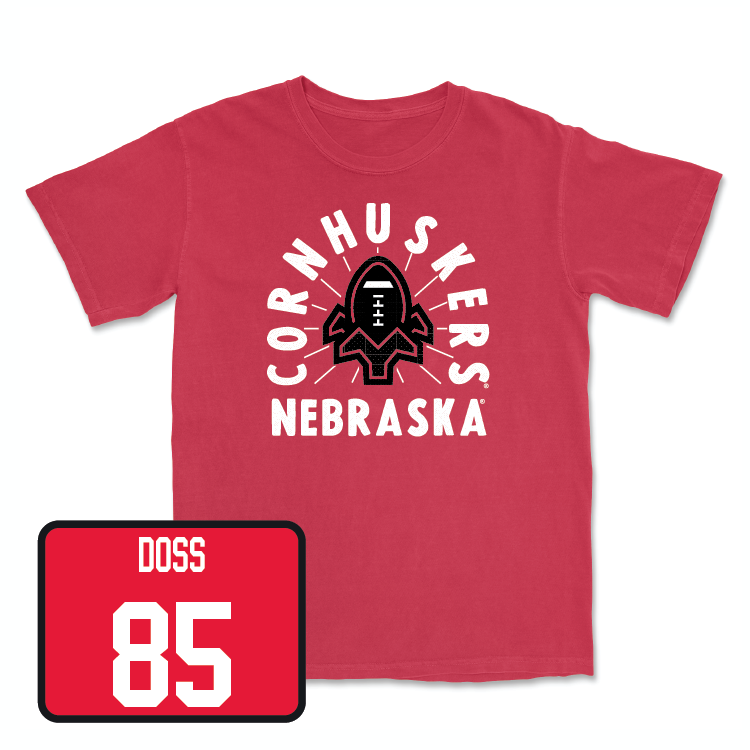 Red Football Cornhuskers Tee - Jaidyn Doss