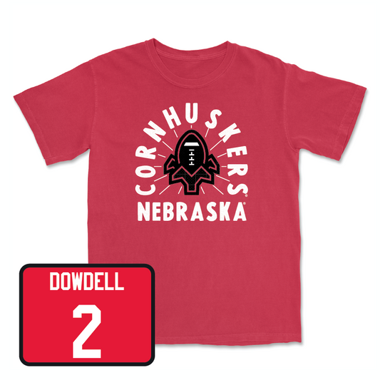 Red Football Cornhuskers Tee  - Dante Dowdell