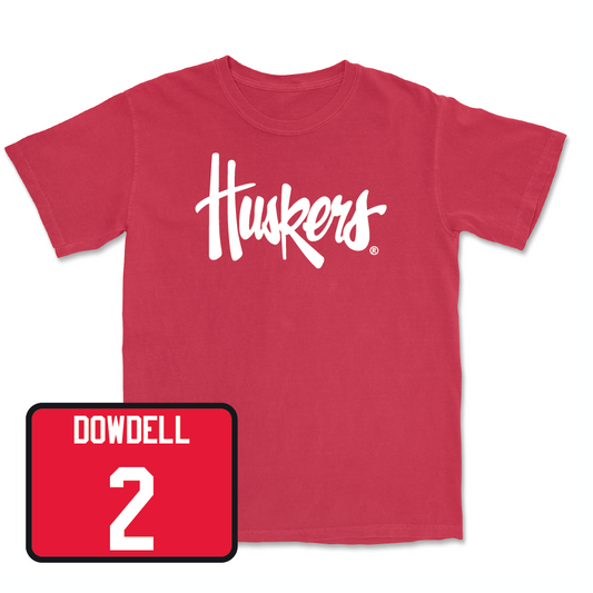 Red Football Huskers Tee  - Dante Dowdell