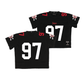 Nebraska Throwback Black Football Jersey - Keona Davis