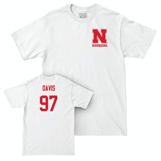 Football White Comfort Colors Tee  - Keona Davis