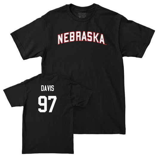 Football Black Nebraska Tee  - Keona Davis