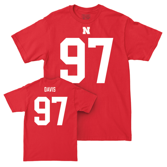 Nebraska Football Red Shirsey Tee  - Keona Davis