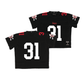 Nebraska Throwback Black Football Jersey - Ryker Evans