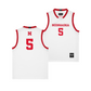 Nebraska Men's Basketball White Jersey - Braden Frager