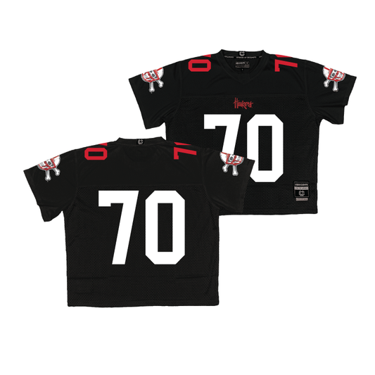 Nebraska Throwback Black Football Jersey - Nolan Fennessy