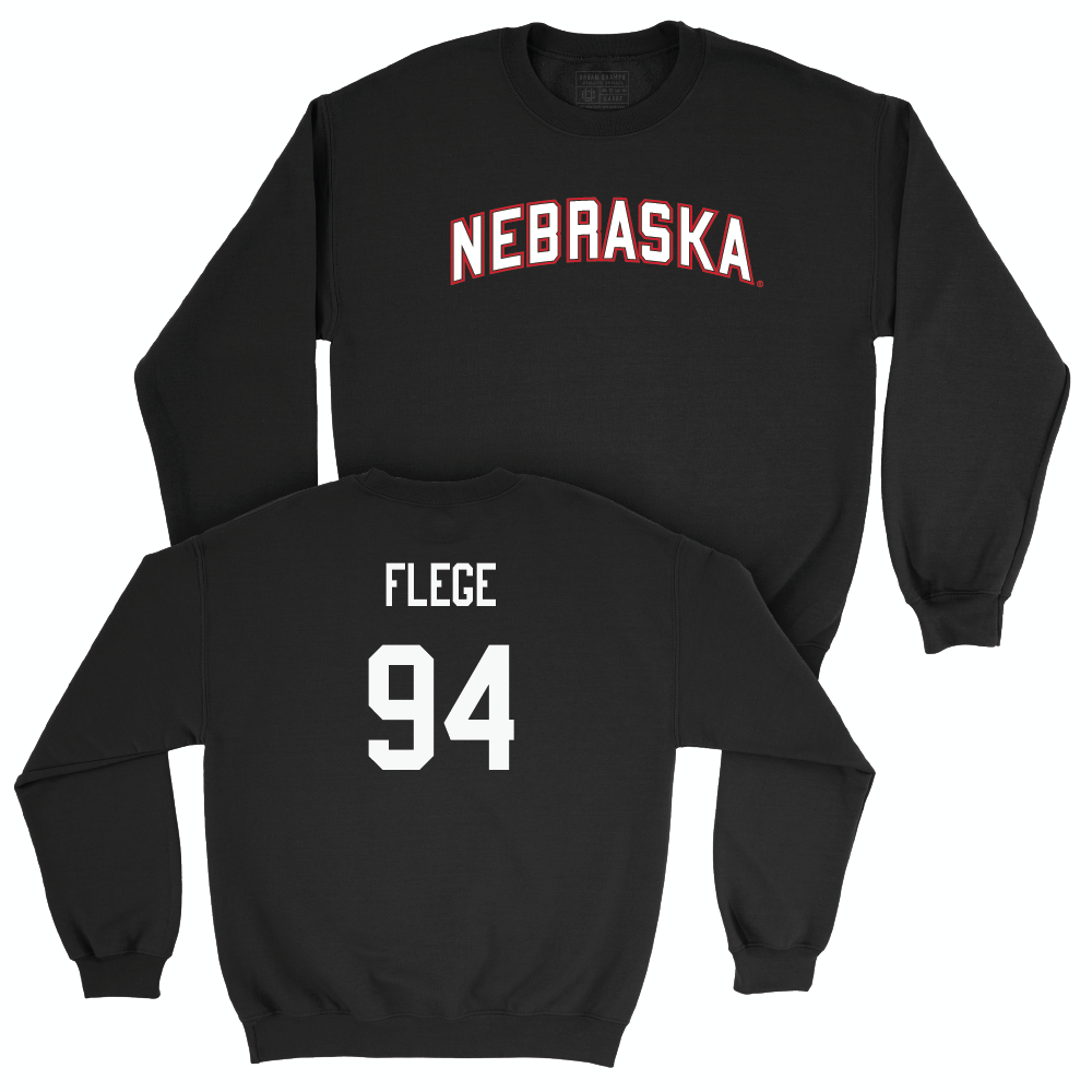 Football Black Nebraska Crew  - Aidan Flege