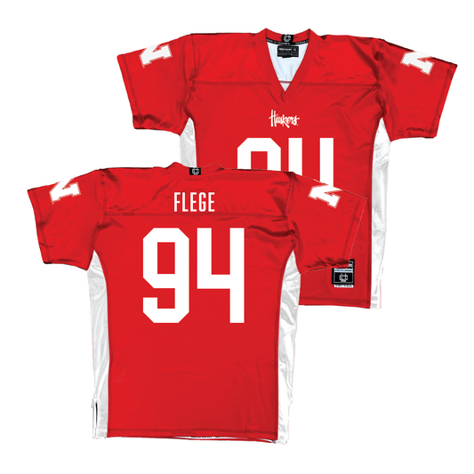 Red Nebraska Football Jersey  - Aidan Flege