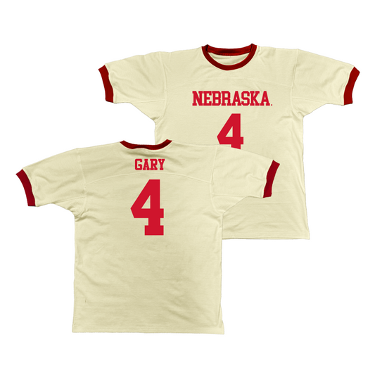 Nebraska Retro Ringer Tee - Juwan Gary | #4