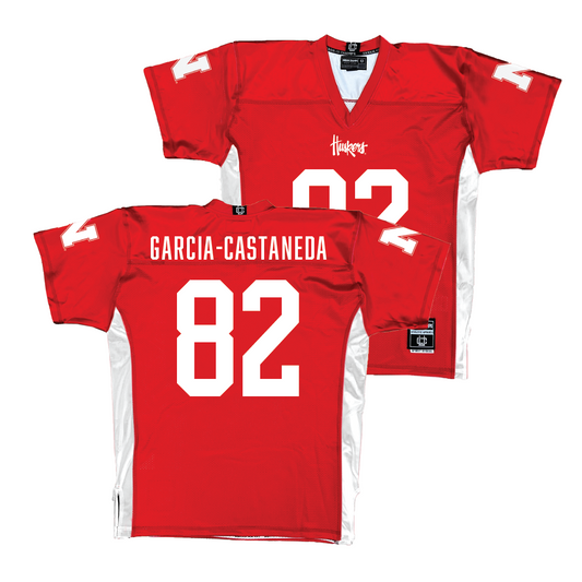 Red Nebraska Football Jersey - Isaiah Garcia-Castaneda