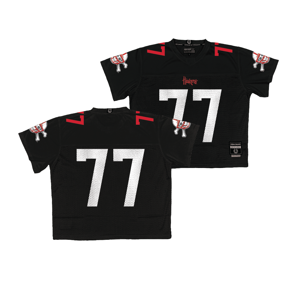 Nebraska Throwback Black Football Jersey - Gunnar Gottula