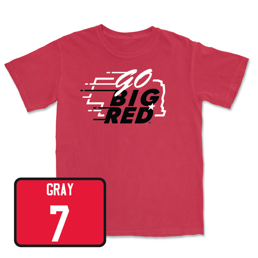 Red Softball GBR Tee  - Sydney Gray