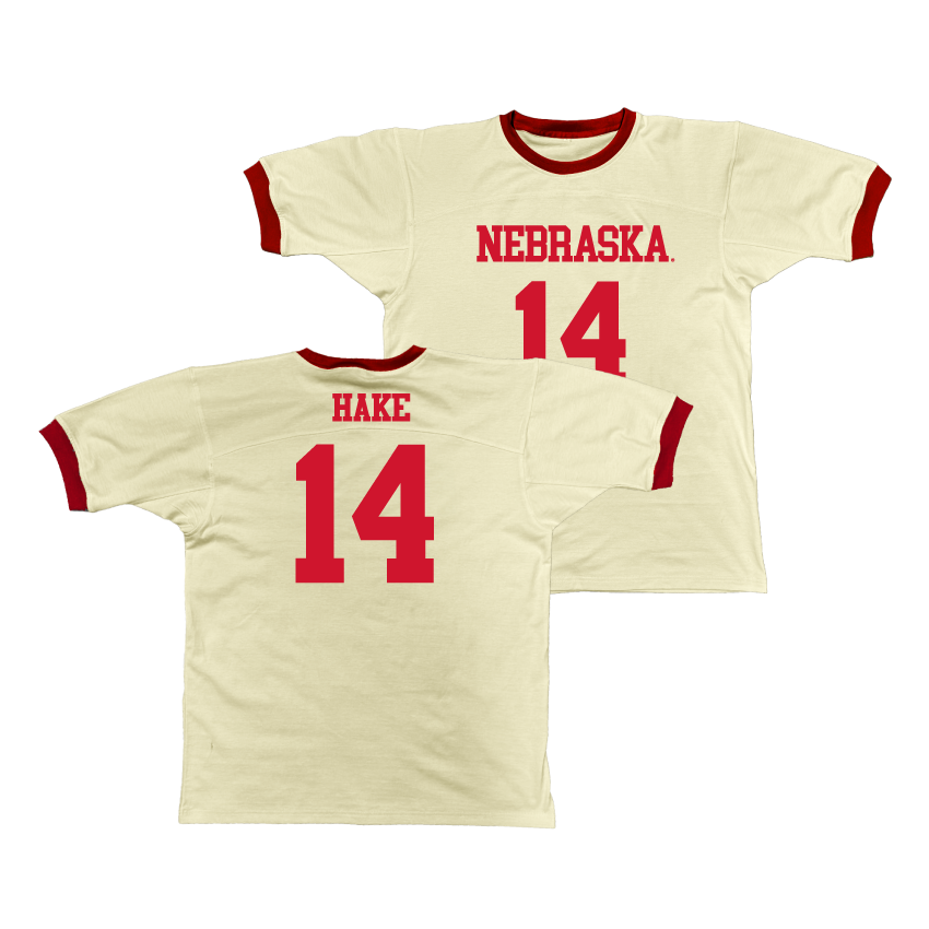 Nebraska Retro Ringer Tee - Callin Hake | #14