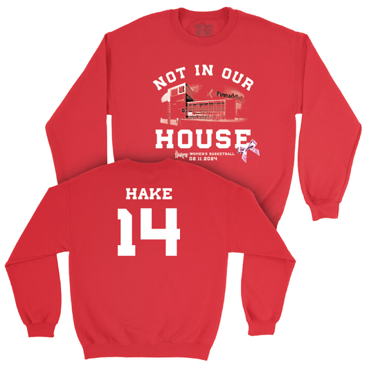 Women's Basketball Not In Our House Red Crew - Callin Hake | #14