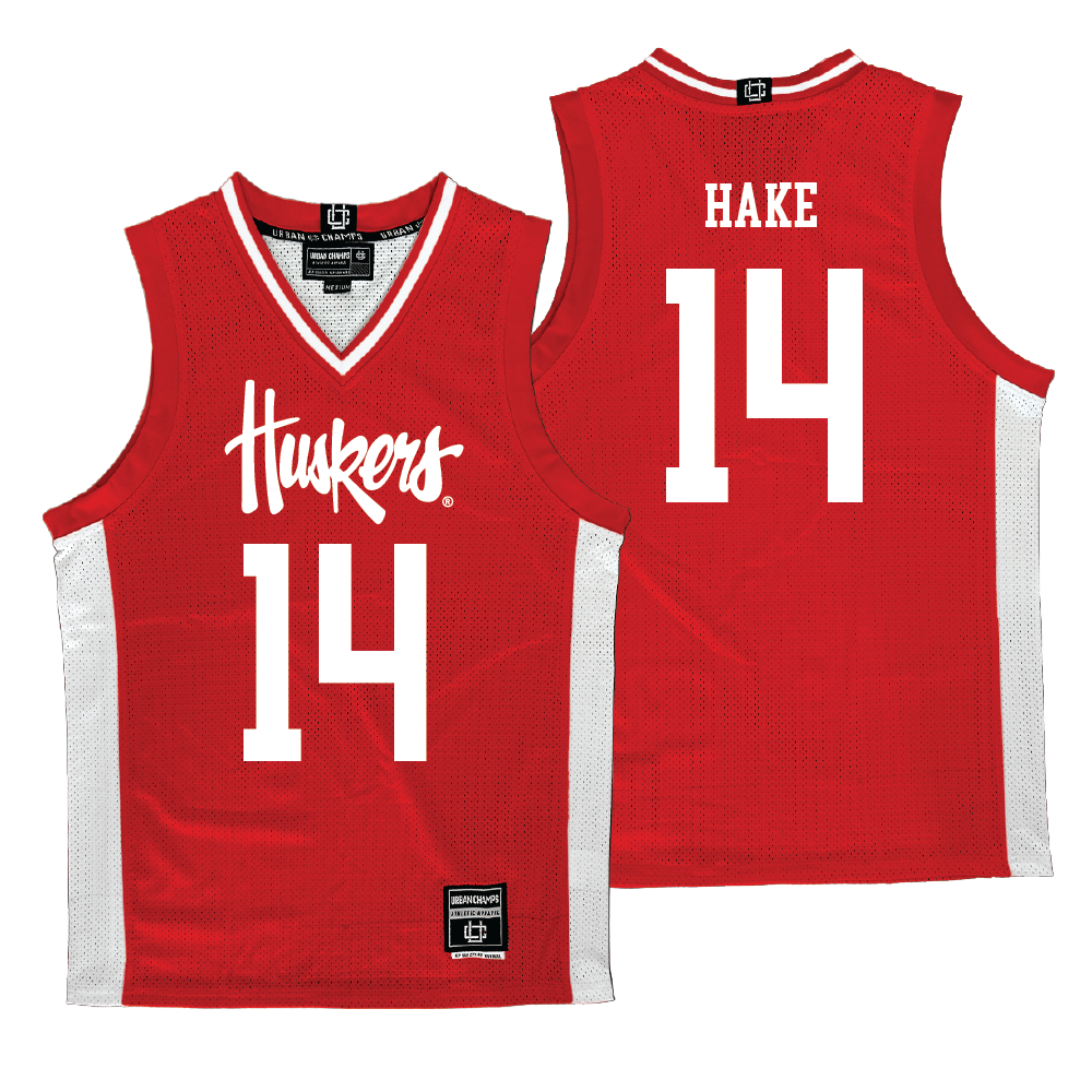 Nebraska Women's Basketball Red Jersey - Callin Hake | #14