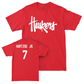 Red Football Huskers Tee - Malcolm Hartzog Jr | #7