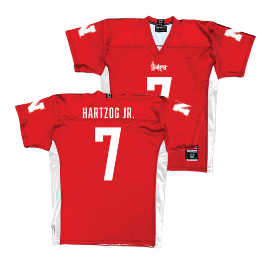 Red Nebraska Football Jersey - Malcolm Hartzog Jr | #7