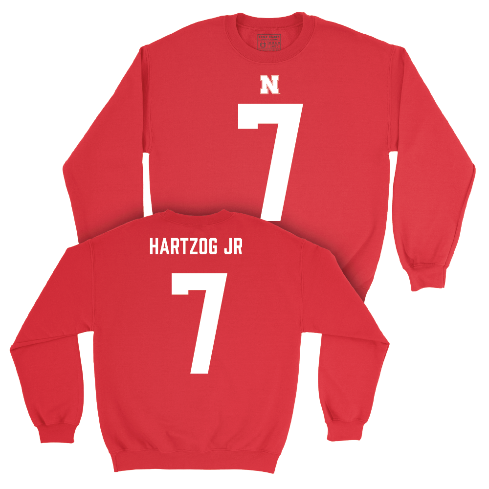 Nebraska Football Red Shirsey Crew - Malcolm Hartzog | #7